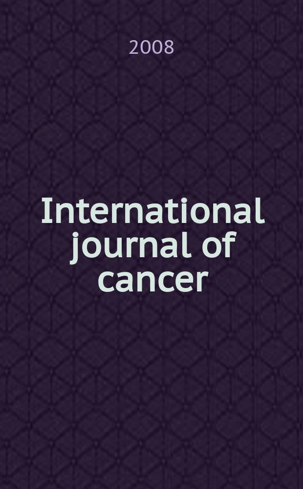 International journal of cancer : Publ. of the International union against cancer. Vol. 122, № 3
