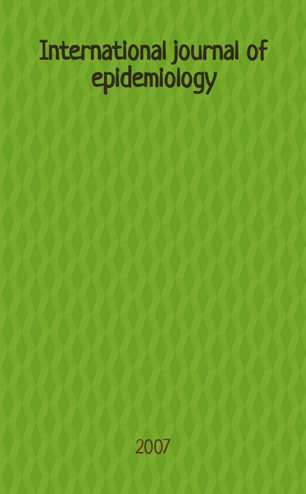 International journal of epidemiology : Offic. journal of the Intern. epidemiol. assoc. Vol. 36, № 2