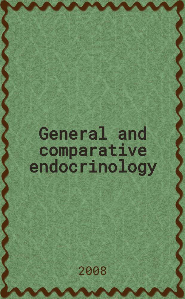 General and comparative endocrinology : An international journal. Vol. 159, № 2/3