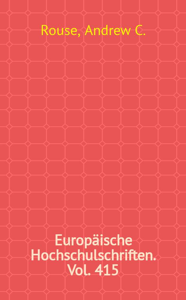 Europäische Hochschulschriften. Vol. 415 : The remunerated vernacular singer = Вознаграждение народных певцов. От средневековой Англии до послевоенного возрождения
