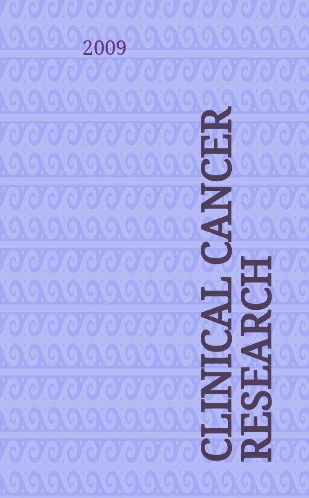Clinical cancer research : An off. j. of the Amer. assoc. for cancer research. Vol. 15, № 1