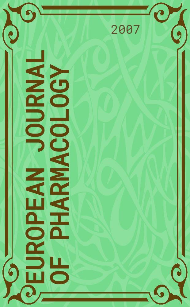 European journal of pharmacology : An intern. j. Vol.571, №2/3