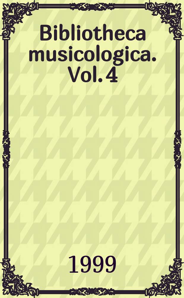 Bibliotheca musicologica. Vol. 4 : Rachmaninoff and the symphony