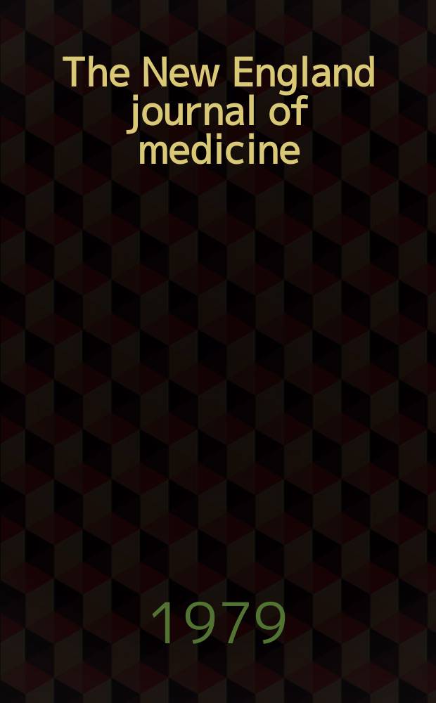 The New England journal of medicine : Formerly the Boston medical a. surgical journal. Vol. 300, № 14
