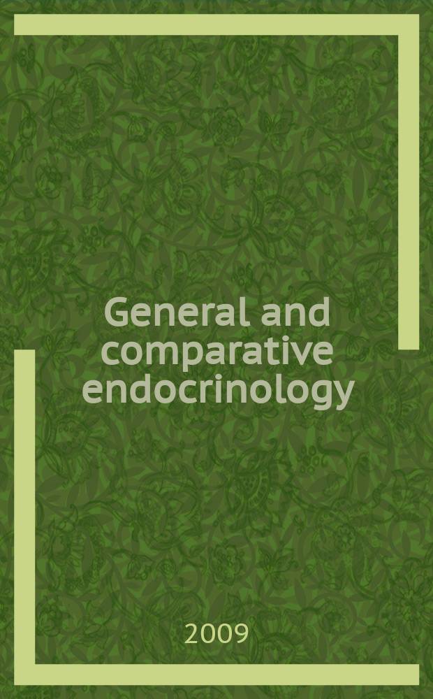 General and comparative endocrinology : An international journal. Vol. 160, № 1
