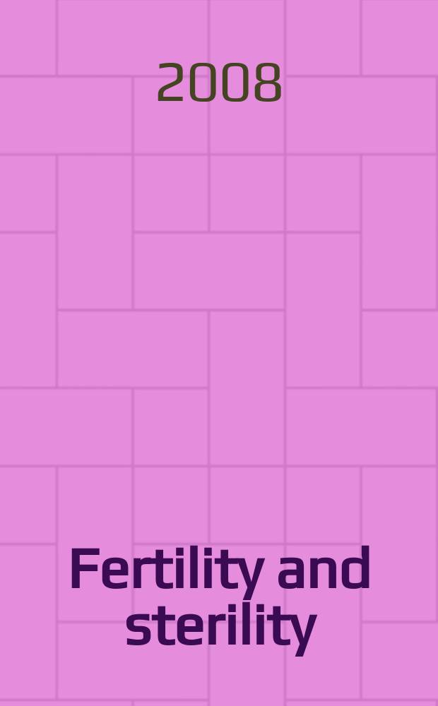 Fertility and sterility : A journal devoted to the clinical aspects of infertility Offic. journal of the American soc. for the study of sterility. Vol. 90, № 6