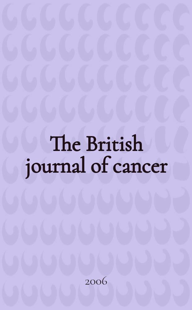 The British journal of cancer : The official journal of the British empire cancer campaign. 2006, к vol. 95, suppl. 1 : Histone deacetylase (HDAC) inhibition-a novel approach to cancer treatement