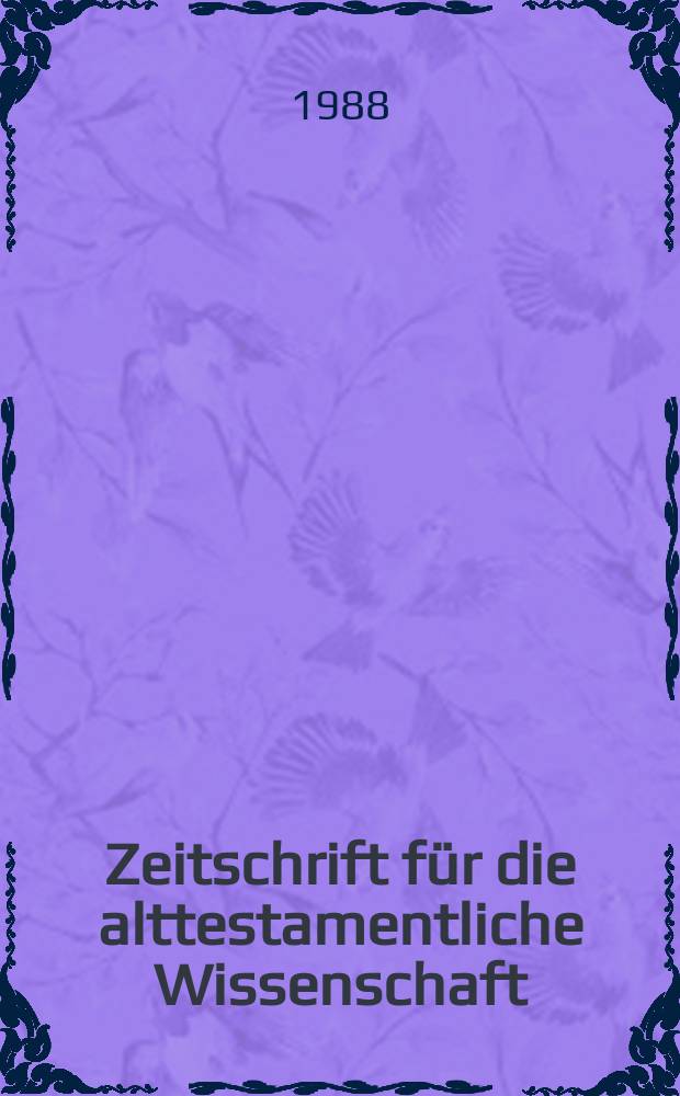 Zeitschrift für die alttestamentliche Wissenschaft : Isaiah 1-4 and the post-exilic understanding of the Isaianic tradition = Исайя 1-4 и пост-вавилонское понимание традиции Исайи