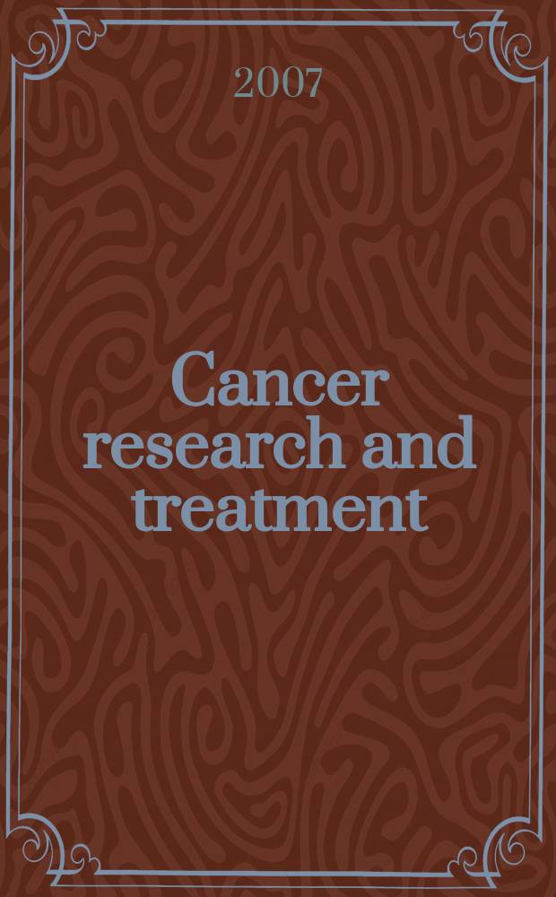 Cancer research and treatment : official journal of Korean cancer association. Vol. 39, № 2