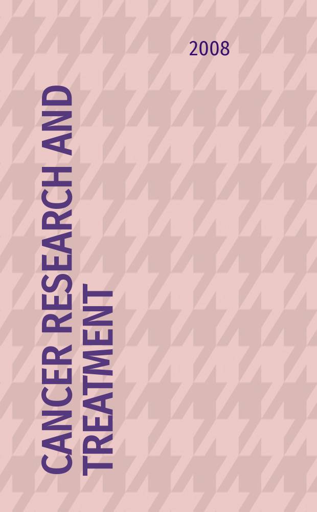 Cancer research and treatment : official journal of Korean cancer association. Vol. 40, № 2
