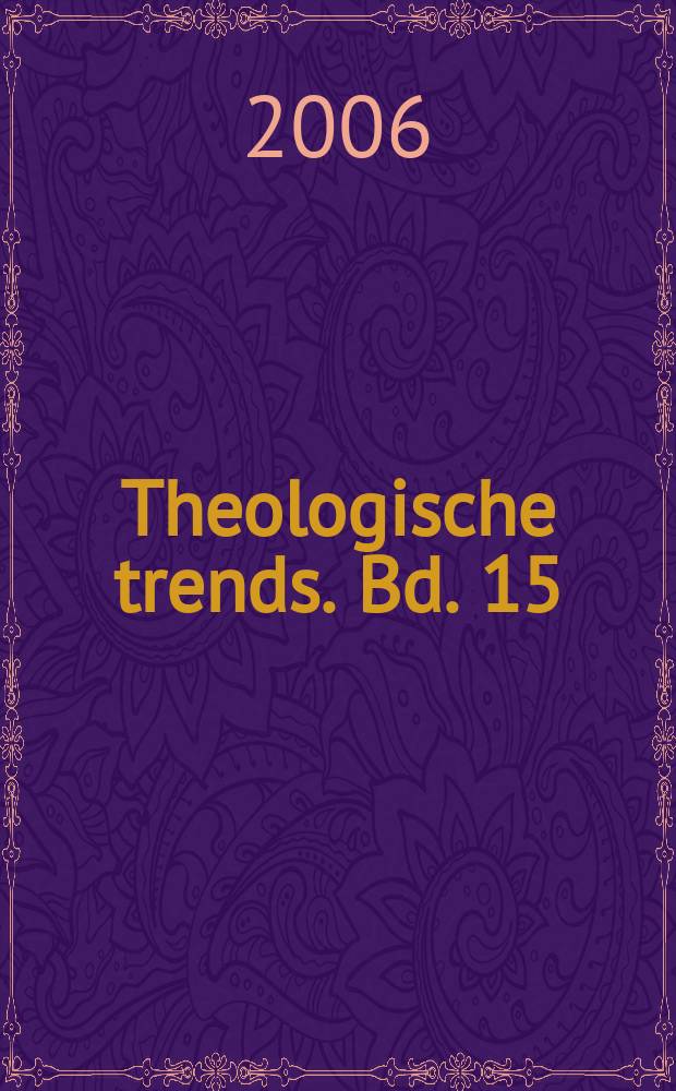 Theologische trends. Bd. 15 : Religionen - Miteinander oder Gegeneinander? = Религии - соперничество или соперничество? Доклады к 6-ой Теологической летней школе в Инсбруке, 2005 г.