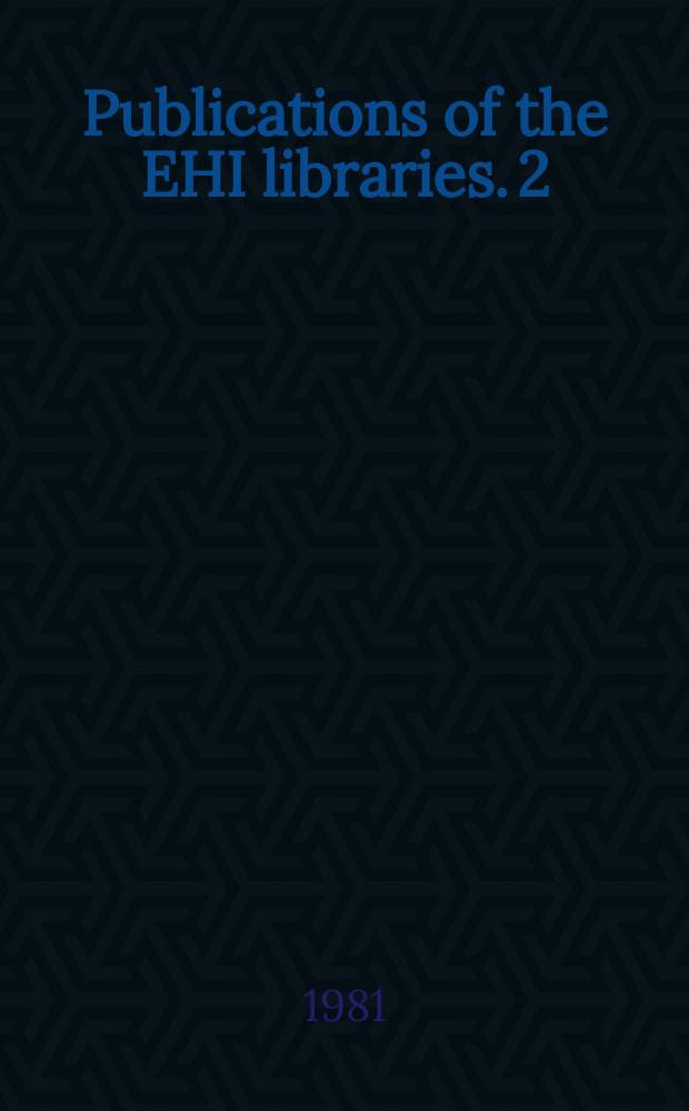 Publications of the EHI libraries. 2 : Byzantine-Ruthenian antimensia in the Episcopal and heritage institute libraries of the Byzantine Catholic diocese of Passaic = Византийско-русские антиминсы в Епископальном христианском институте библиотек византийского католического диоцеза Passaic = Византийские и греко-католические украинские антиминсы