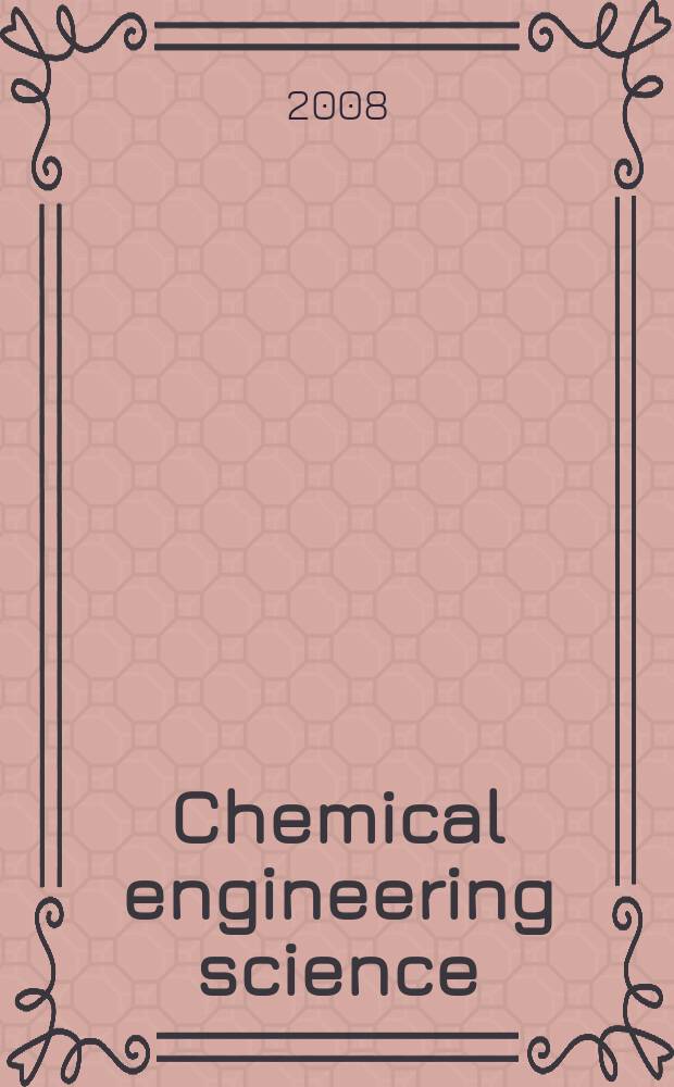 Chemical engineering science : Génie chimique. Vol. 63, № 23