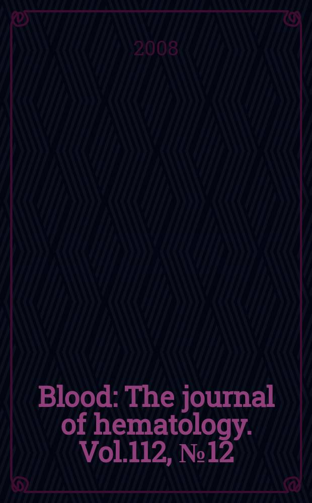 Blood : The journal of hematology. Vol.112, № 12