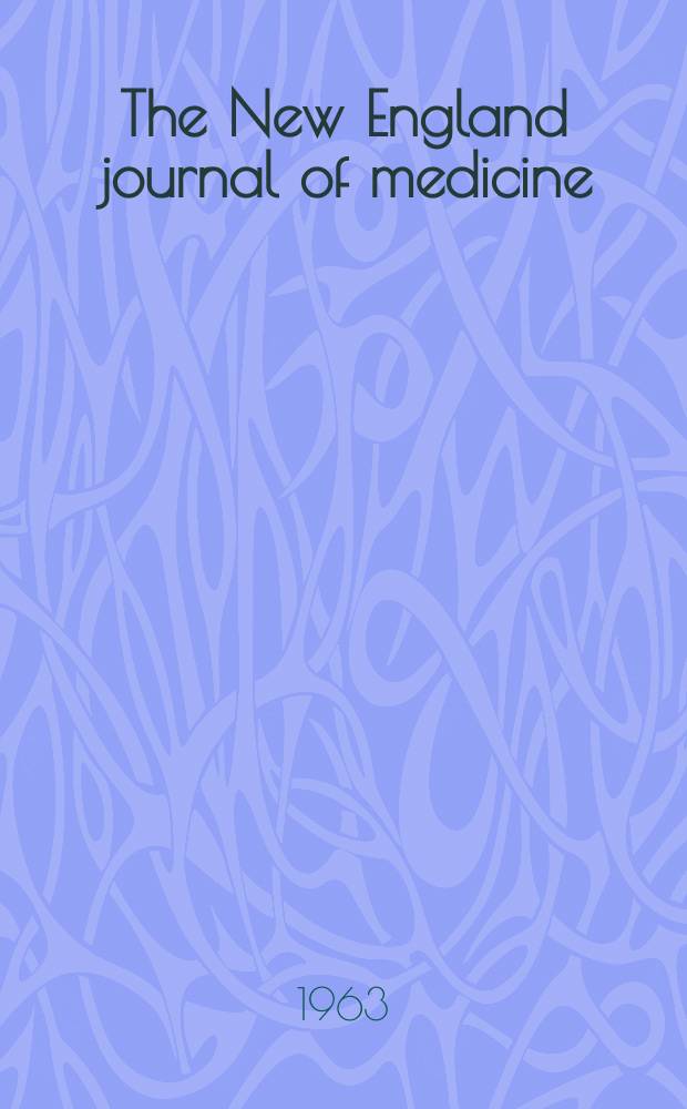 The New England journal of medicine : Formerly the Boston medical a. surgical journal. Vol. 268, № 18