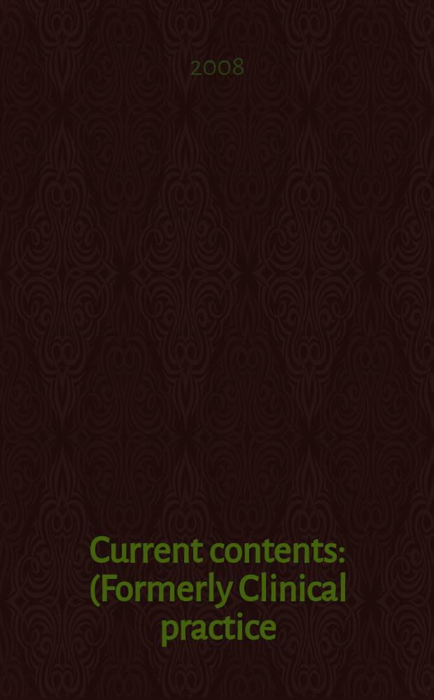 Current contents : (Formerly Clinical practice). Vol. 36, № 48