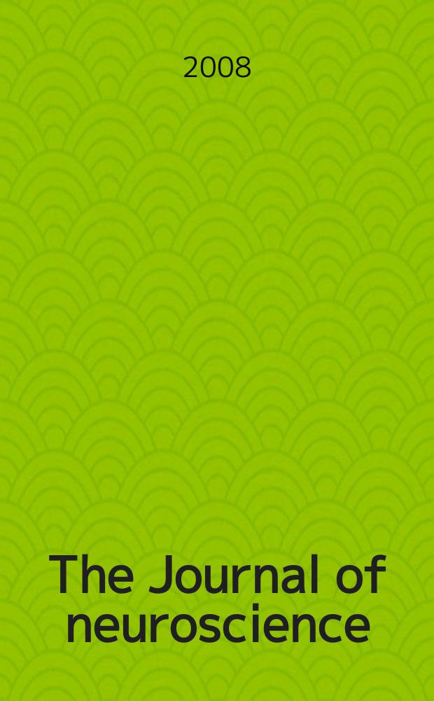 The Journal of neuroscience : The official journal of the Society for neuroscience. Vol. 28, № 51