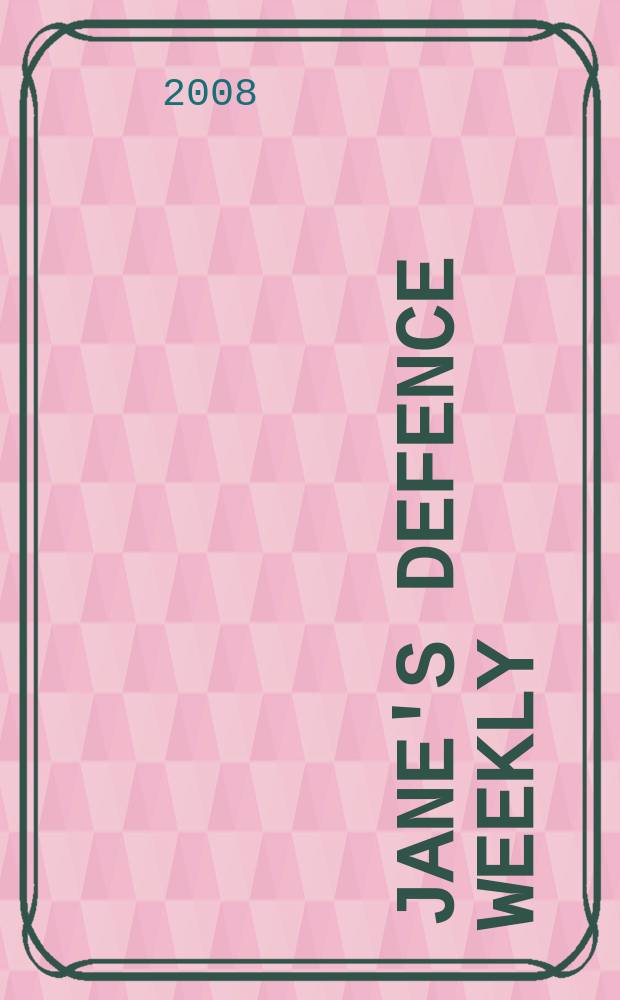 Jane's defence weekly : An intern. Thomson publ. Vol. 45, № 51