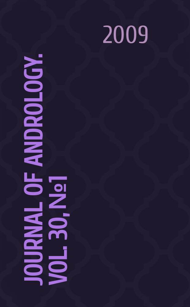 Journal of andrology. Vol. 30, № 1