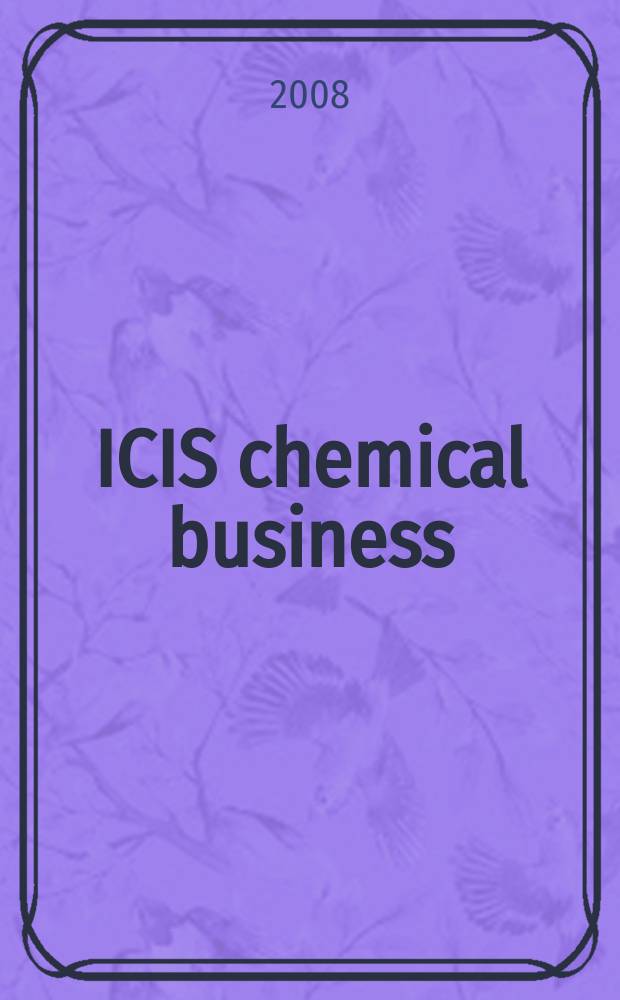 ICIS chemical business : regional intelligence global analysis. Vol. 274, № 22