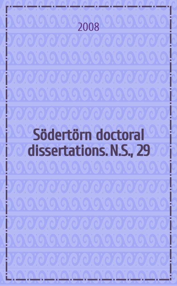 Södertörn doctoral dissertations. N.S., 29 = Södertörn doctoral dissertations. 22 : Female employment, gender roles, and attitudes = Женская занятость