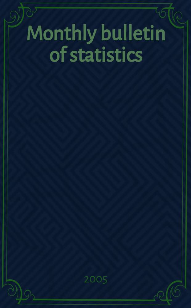 Monthly bulletin of statistics : Statistical office of the United Nations. Vol. 59, № 4