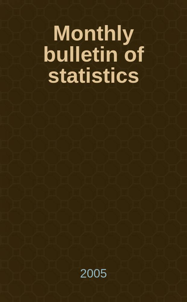 Monthly bulletin of statistics : Statistical office of the United Nations. Vol. 59, № 9