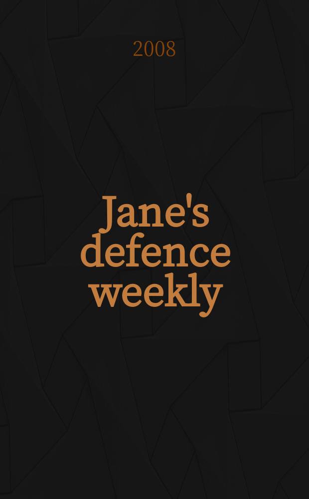 Jane's defence weekly : An intern. Thomson publ. Vol. 45, № 37