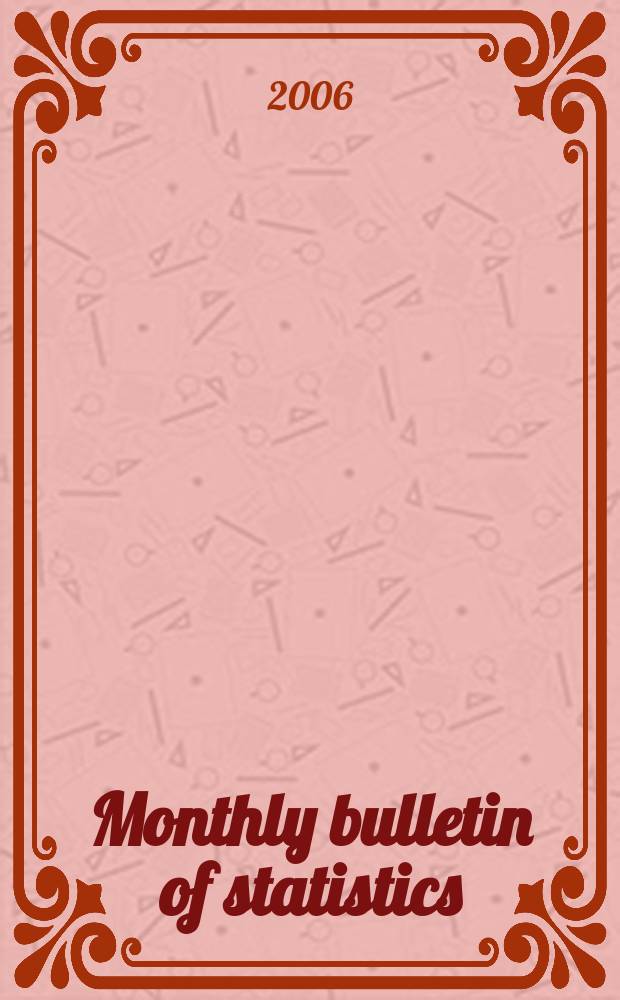 Monthly bulletin of statistics : Statistical office of the United Nations. Vol. 60, № 11