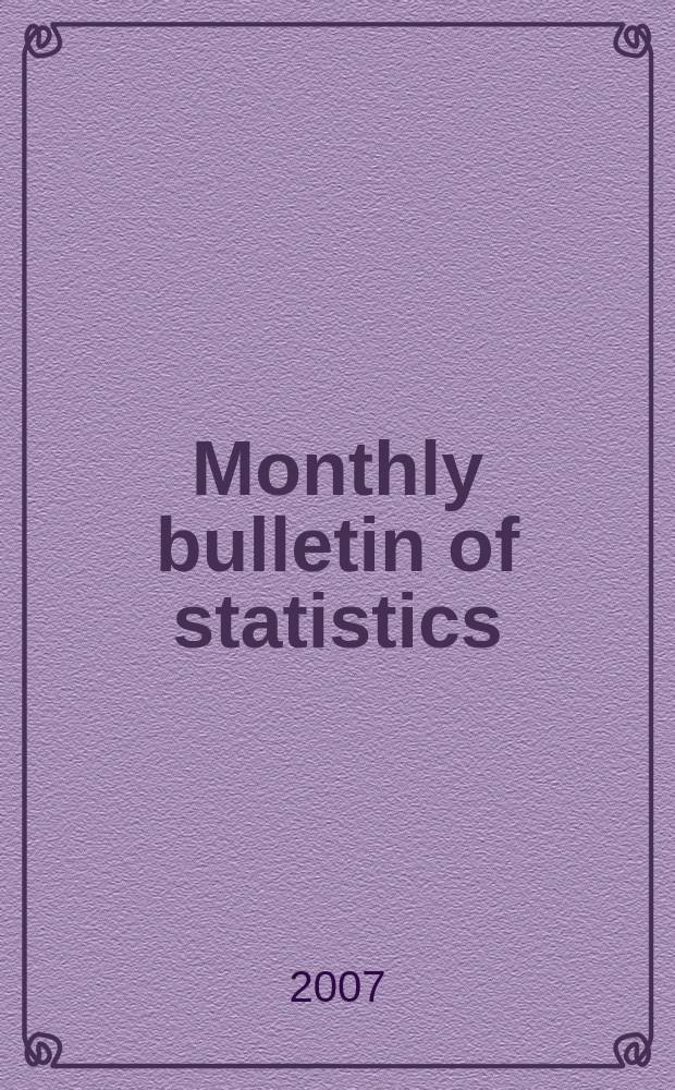 Monthly bulletin of statistics : Statistical office of the United Nations. Vol. 61, № 5