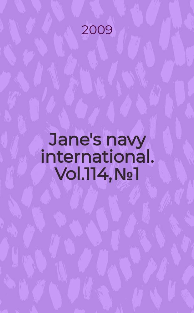 Jane's navy international. Vol.114, № 1