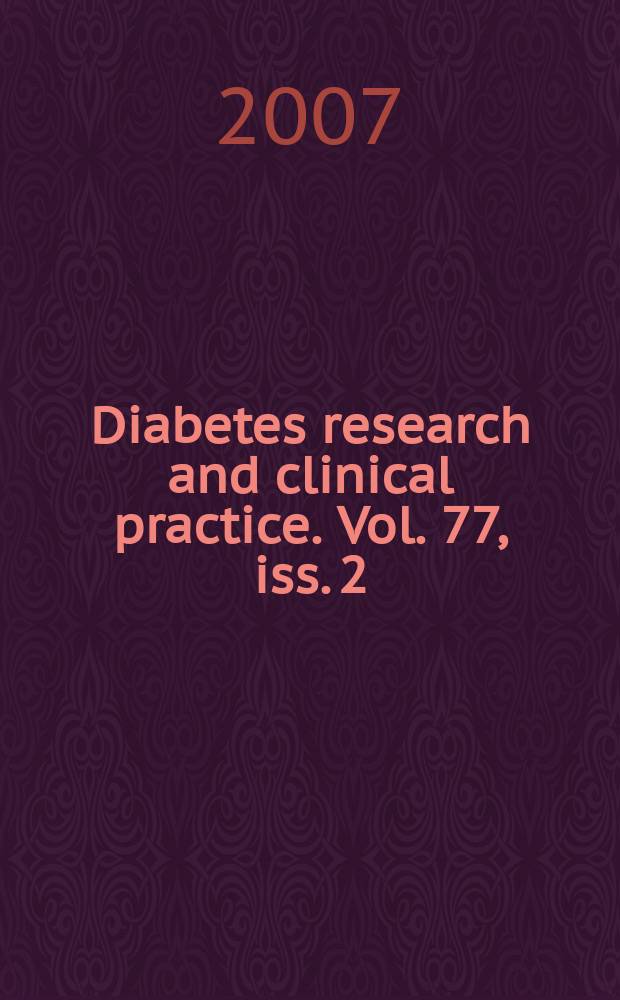 Diabetes research and clinical practice. Vol. 77, iss. 2