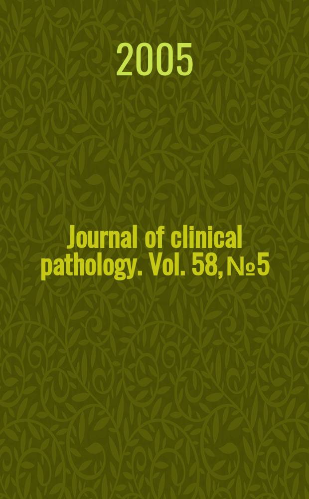 Journal of clinical pathology. Vol. 58, № 5