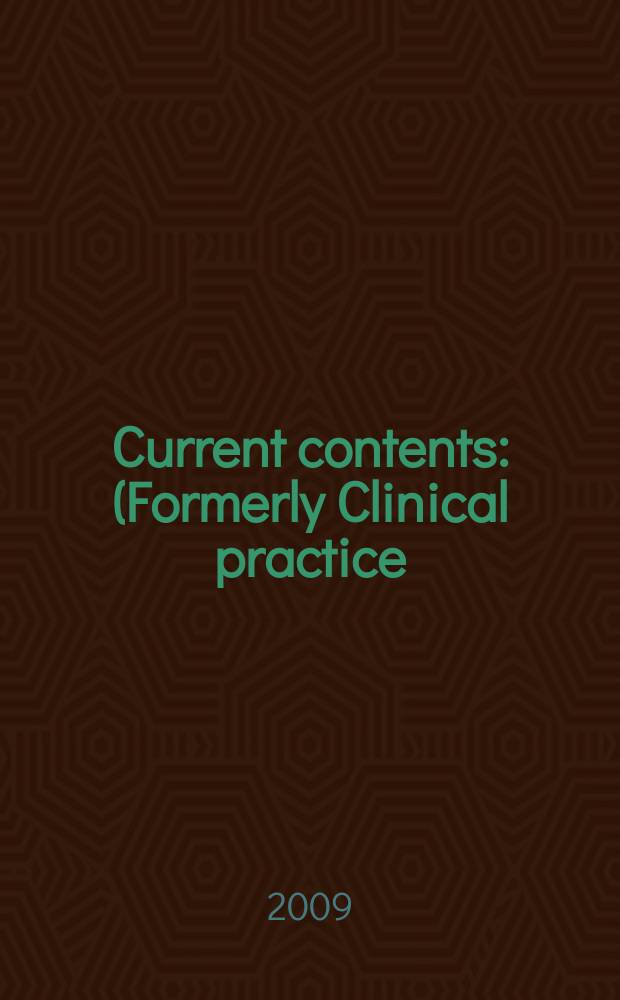 Current contents : (Formerly Clinical practice). Vol. 37, № 1