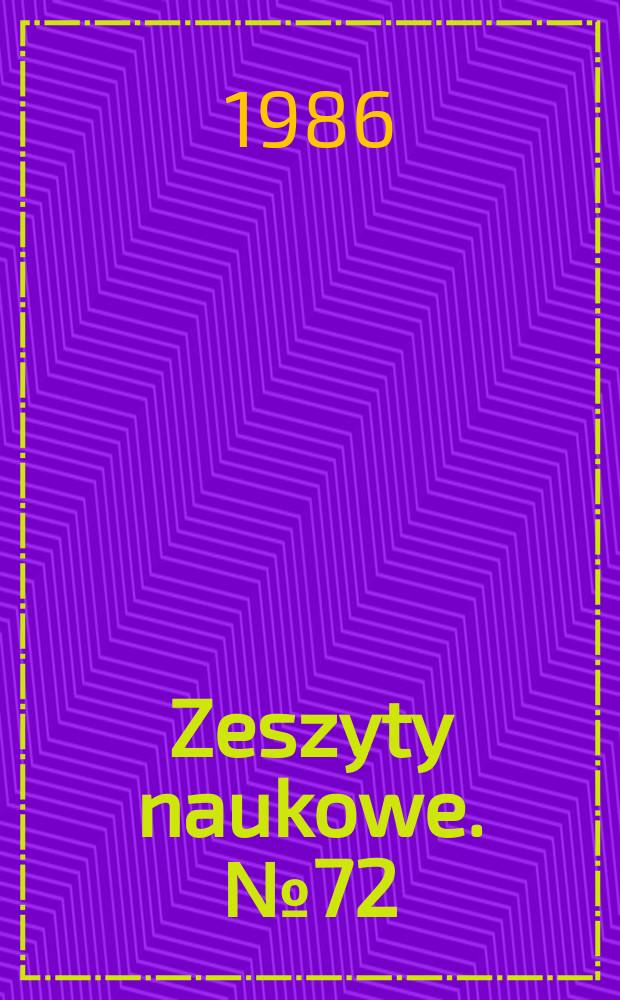 Zeszyty naukowe. №72 : Racjonalne gospodarowanie kopalnymi paliwami...