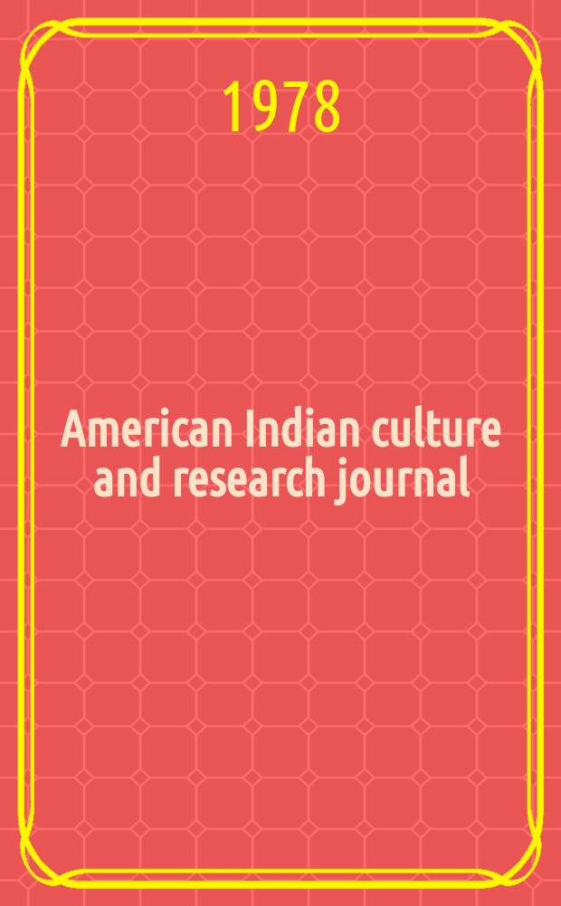 American Indian culture and research journal