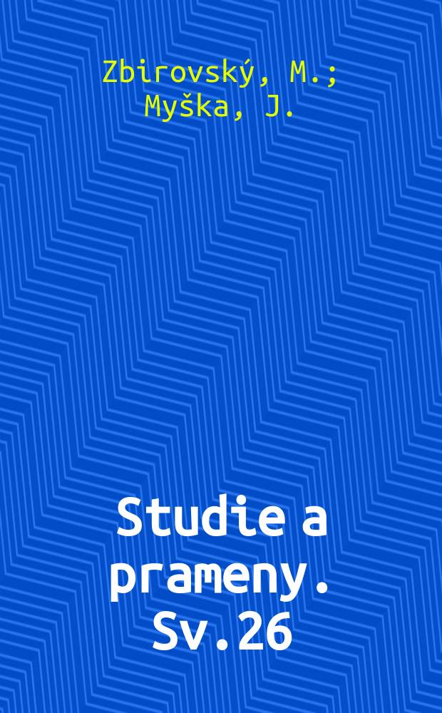 Studie a prameny. Sv.26 : Insekticidy fungicidy rodenticidy