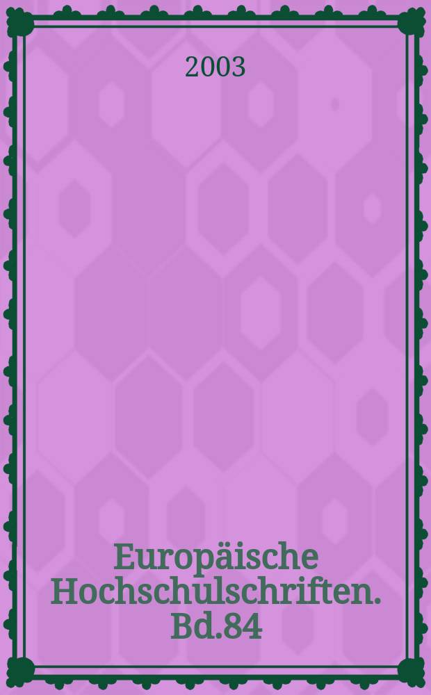 Europäische Hochschulschriften. Bd.84 : Das Fremde im Alltagsleben ...