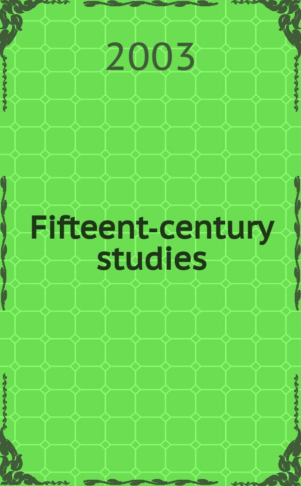 Fifteenth- century studies