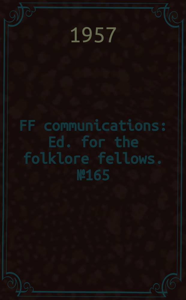 FF communications : Ed. for the folklore fellows. №165 : Jacob Grimm und Finnland