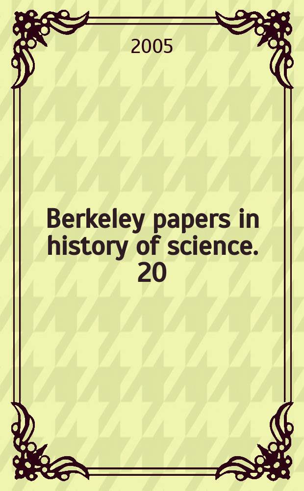 Berkeley papers in history of science. 20 : Michael Frayn's Copenhagen in debate