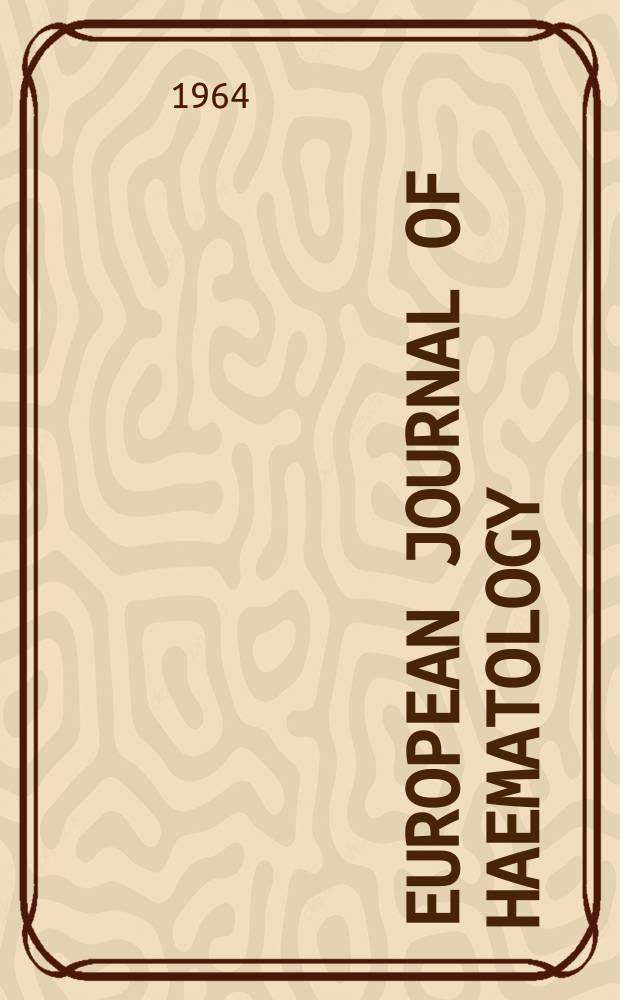 European journal of haematology