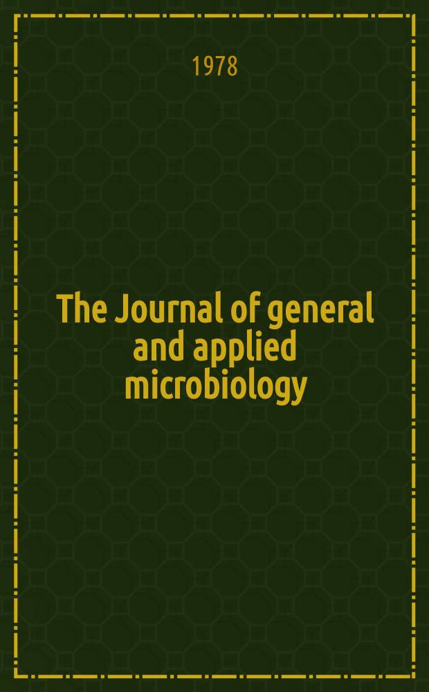 The Journal of general and applied microbiology