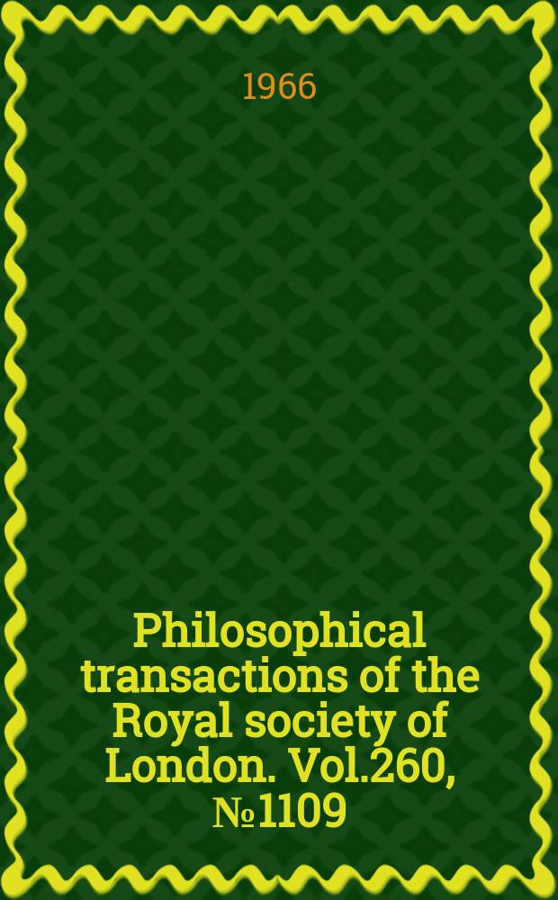 Philosophical transactions of the Royal society of London. Vol.260, №1109 : Dimensional changes in pyrolytic graphite under fast-neutron irradiation ; Dimensional changes in polycrystalline graphites under fast-neuton irradiation