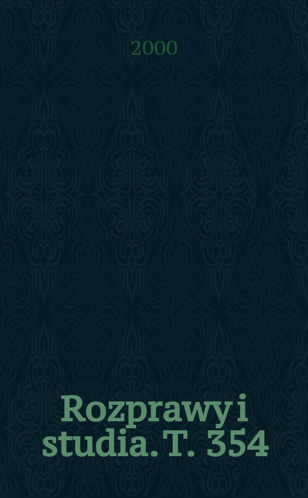 Rozprawy i studia. T. 354 (428) : Основы конфронтативной ...