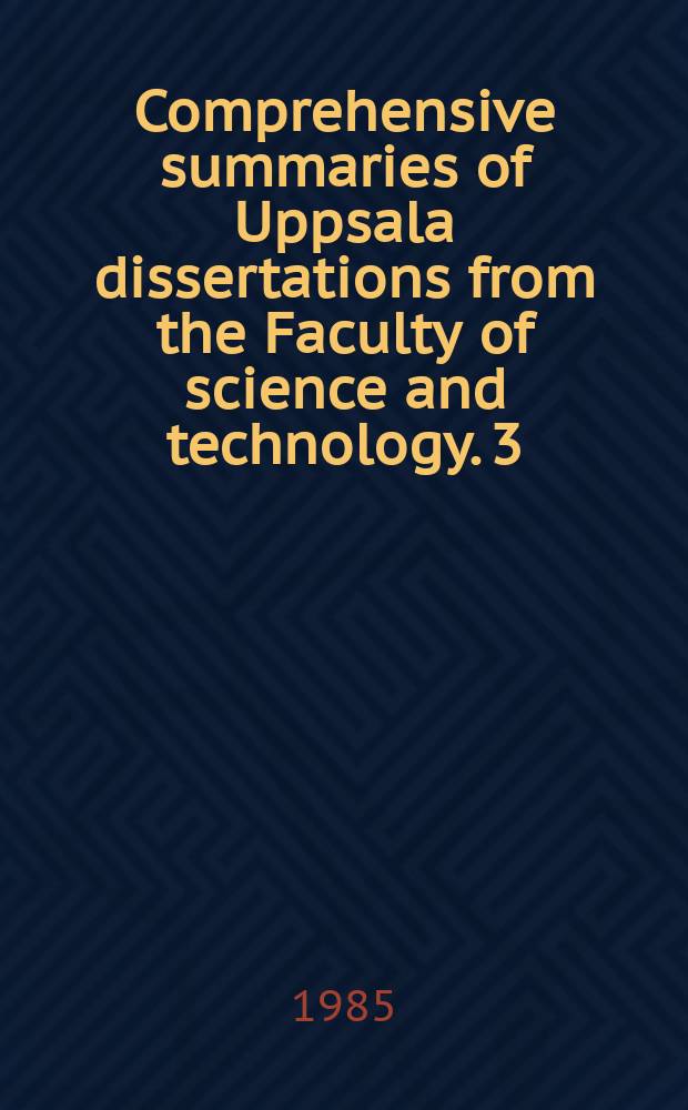 Comprehensive summaries of Uppsala dissertations from the Faculty of science and technology. 3 : Crystal chemistry of the solid electrolyte...