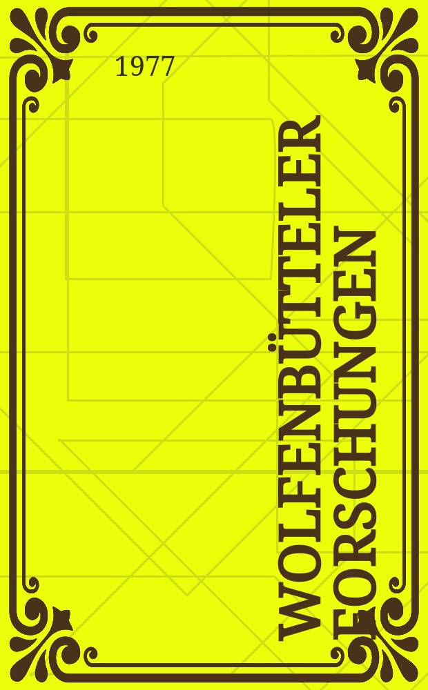 Wolfenbütteler Forschungen
