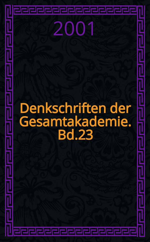 Denkschriften der Gesamtakademie. Bd.23 : Tell el-Dab'a