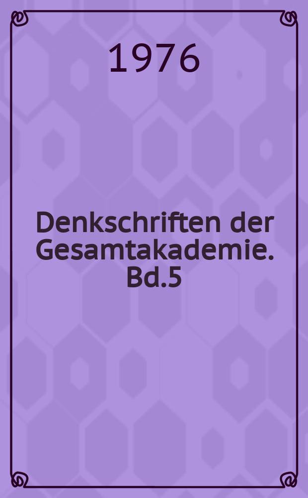 Denkschriften der Gesamtakademie. Bd.5 : Tell el-Dab'a