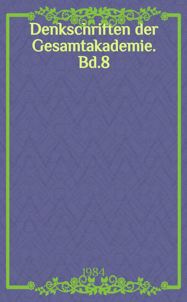 Denkschriften der Gesamtakademie. Bd.8 : Die monumentalen Grabbauten der Spätzeit in der thebanischen Nekropole